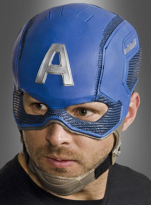 Captain America Latexmaske 1 Captain America Latexmaske