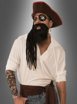 Piraten Zubehör Set Mit Tattoo Ärmel