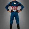 Captain America Kostüm Kinder Muskelkostüm Deluxe