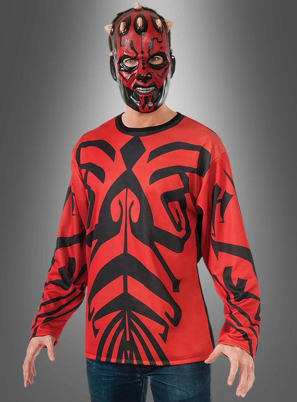 Darth Maul Shirt Mit Maske 1 Darth Maul Shirt Mit Maske
