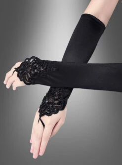 Fingerlose Handschuhe Lang Mit Spitze -Feiertag Party Laden 115 475 x pic3