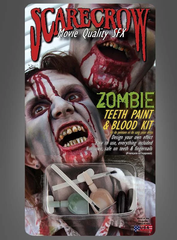 Zombie Zahnfarbe Filmqualität Deluxe 1 Zombie Zahnfarbe Filmqualität Deluxe