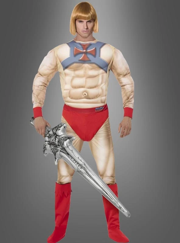 He-Man Prinz Adam Muskel Kostüm Erw. 1 He-Man Prinz Adam Muskel Kostüm Erw.