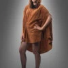Wandelbarer Brauner Poncho Aus Plüsch XS-XXXL