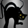 Schwarzer Kater Handtasche