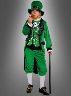 Irischer Kobold Kostüm Leprechaun Grün