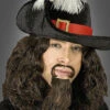 Deluxe Musketier Hut Mit Federn
