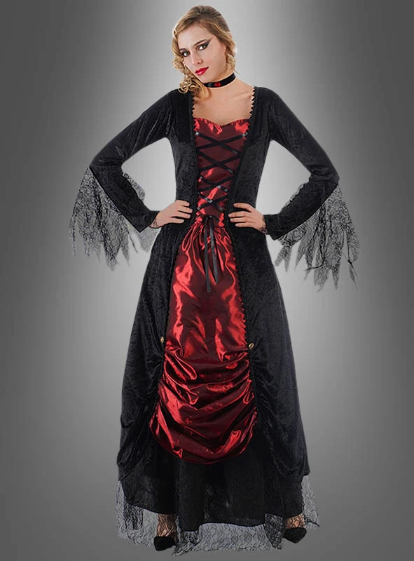 Vampirin Selina Kleid Mit Spitze 1 Vampirin Selina Kleid Mit Spitze