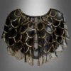 Golden Twenties Cape Für Damen Schwarz-gold
