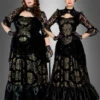 Luxus Gothic Kleid