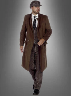 Brauner Luxus Herrenmantel 20er Jahre