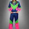 80er Jahre Neon Retro Trainingsanzug