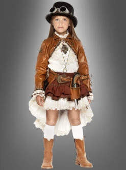 Steampunk Mädchen Kostüm Deluxe