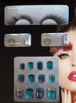 Glamour Styling Set Türkis-blau Mit Gold