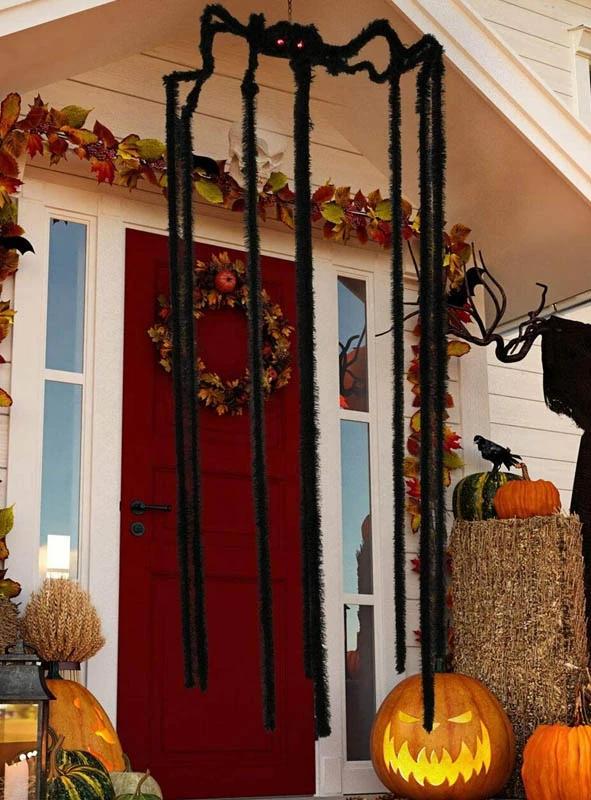 Riesige Haarige Spinne Mit Animation 190cm 2 Riesige Haarige Spinne Mit Animation 190cm – Bild 2