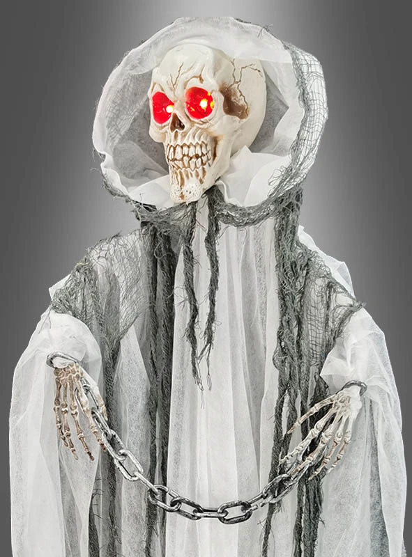 Halloween Geist Mit Leuchtenden Augen 130cm 2 Halloween Geist Mit Leuchtenden Augen 130cm – Bild 2
