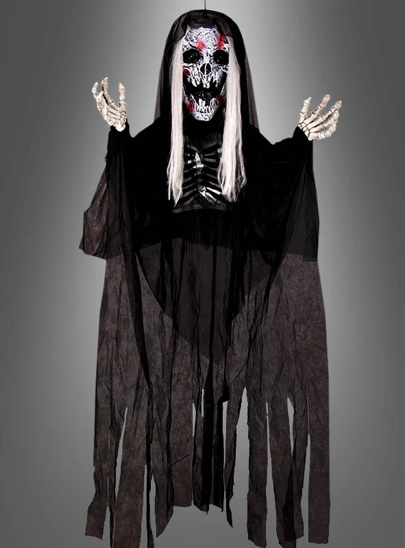 Gruseliger Halloween Reaper Mit Licht & Sound 193cm 1 Gruseliger Halloween Reaper Mit Licht & Sound 193cm