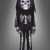 Skelett Kostüm Mit Großem Totenkopf Für Kinder