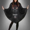 Poncho Schwarze Katze Mit Kapuze