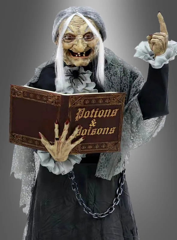 Riesige Halloween Hexe Animiert Mit Buch 2 Riesige Halloween Hexe Animiert Mit Buch – Bild 2