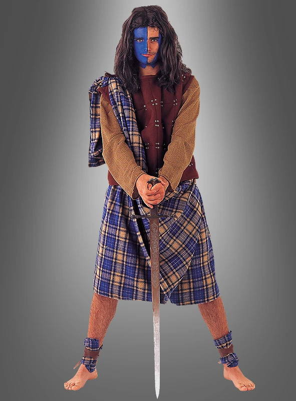 Deluxe Highlander Schotte Herrenkostüm 1 Deluxe Highlander Schotte Herrenkostüm
