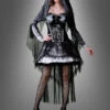Sexy Gothic Braut Damenkostüm