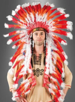 Deluxe Häuptling Indianer Federschmuck 5 Deluxe Häuptling Indianer Federschmuck -Feiertag Party Laden 6 60704 pic3