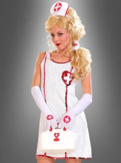 Krankenschwester Paillettenkleid