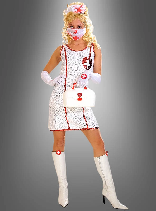 Krankenschwester Paillettenkleid 3 Krankenschwester Paillettenkleid – Bild 3