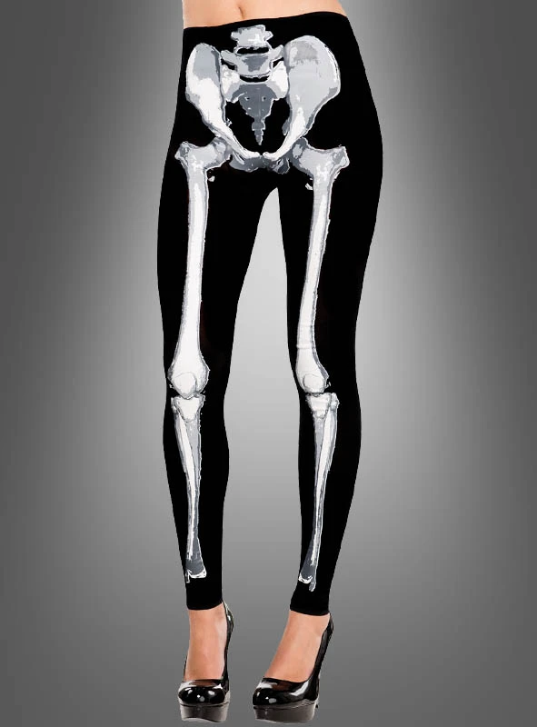 Skelett Knochen Leggings 1 Skelett Knochen Leggings