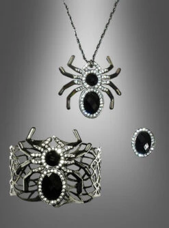 Spinnen Schmuckset Dreiteilig