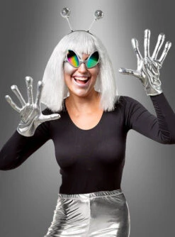 Space Alien Kostümset 4-teilig