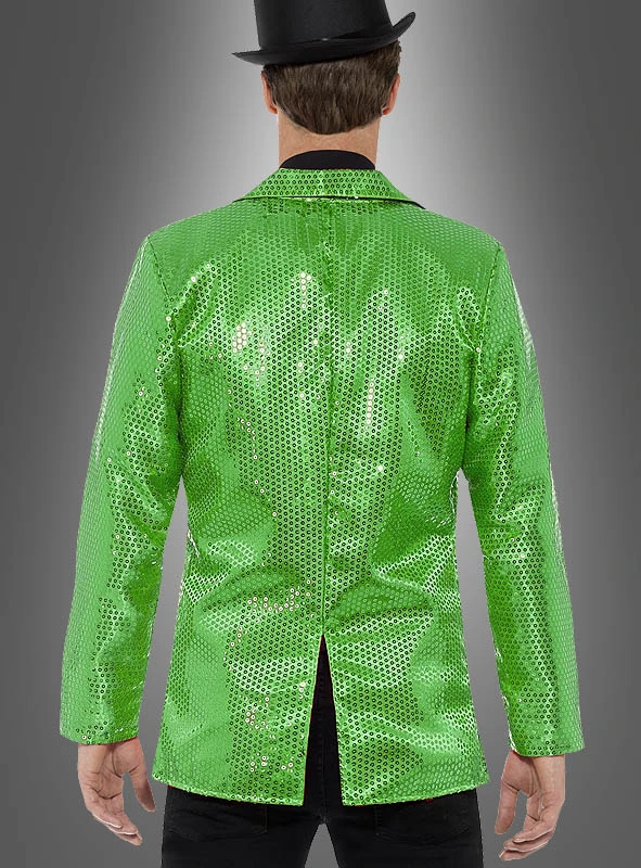 Sakko Grün Mit Pailletten 2 Sakko Grün Mit Pailletten – Bild 2
