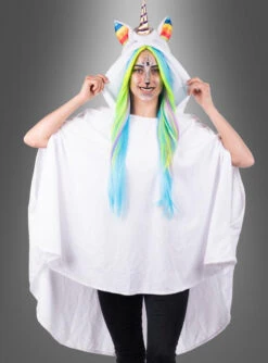 Wandelbarer Weißer Poncho Aus Plüsch S-XXXL 7 Wandelbarer Weißer Poncho Aus Plüsch S-XXXL -Feiertag Party Laden einhorn umhang karnevalskostuem weiss 2483462855 3