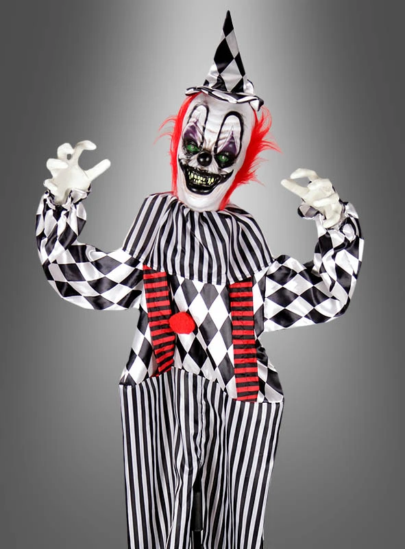 Animierter Clown Auf Podest Mit Bewegungsmelder 180cm 2 Animierter Clown Auf Podest Mit Bewegungsmelder 180cm – Bild 2