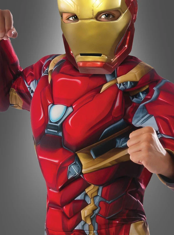 Iron Man Civil War Kinderkostüm Deluxe 2 Iron Man Civil War Kinderkostüm Deluxe – Bild 2
