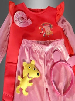 Rotes Peppa Pig Kleid Für Kinder -Feiertag Party Laden peppa pig wutz kostuem mit zubehoer 4c06221d9b 3