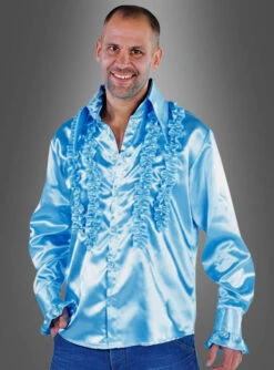 Doppelreihiges Rüschenhemd Waschbar 70er 7 Doppelreihiges Rüschenhemd Waschbar 70er -Feiertag Party Laden rueschenhemd disco schlager party 5dfb690eb7 4