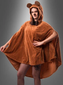 Wandelbarer Brauner Poncho Aus Plüsch XS-XXXL -Feiertag Party Laden umgang poncho pluesch a37ef597bf 5