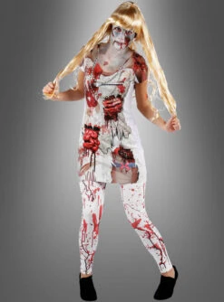 Blutiges Zombie Longshirt -Feiertag Party Laden zombiebraut halloweenkostuem 3f7a6decaa 4